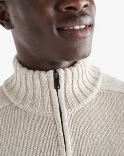 Roots Robson Relaxed Half Zip Stein Sweater* Tops|Sweaters & Cardigans