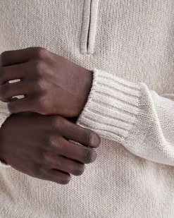 Roots Robson Relaxed Half Zip Stein Sweater* Tops|Sweaters & Cardigans