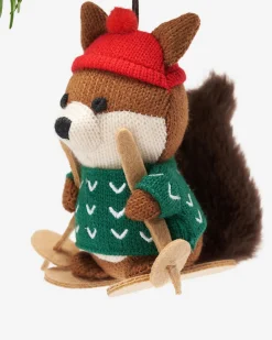 Roots Skiing Squirrel Ornament*Women Home