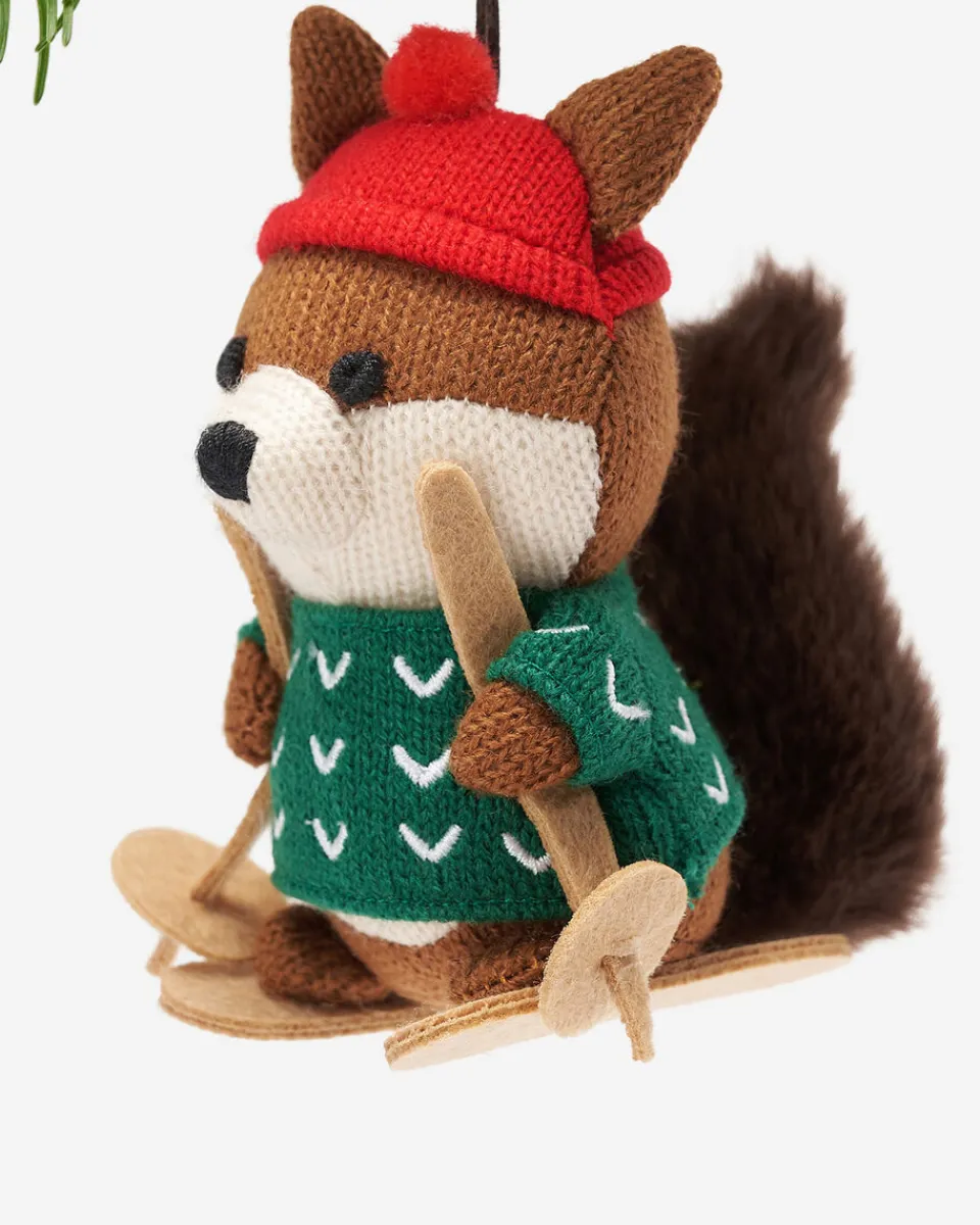Roots Skiing Squirrel Ornament*Women Home