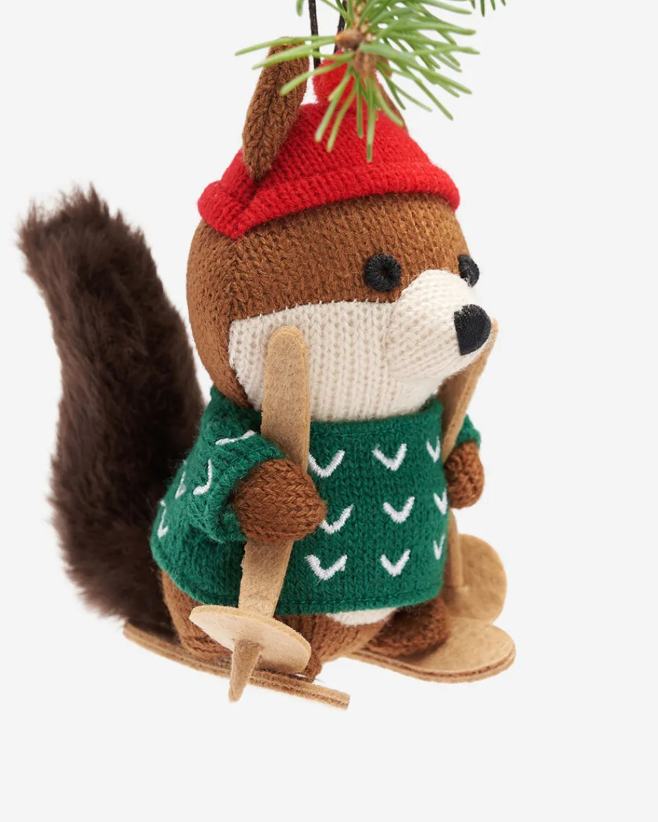 Roots Skiing Squirrel Ornament*Women Home