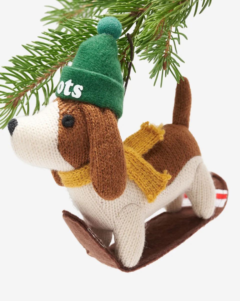 Roots Sledding Beagle Ornament*Women Home