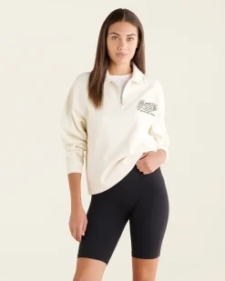 Roots Sporting Goods Relaxed Half Zip Polo*Women Sweatshirts & Sweatpants