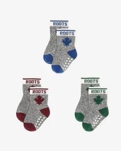 Roots Toddler Cabin Maple Sock 3 Pack*Kids Accessories