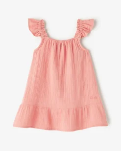 Roots Toddler Girls Crinkle Ruffle Dress*Kids Dresses