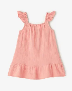 Roots Toddler Girls Crinkle Ruffle Dress*Kids Dresses