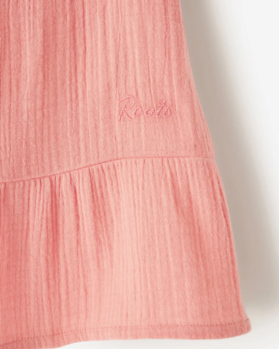 Roots Toddler Girls Crinkle Ruffle Dress*Kids Dresses