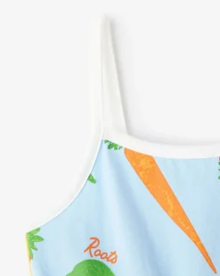 Roots Toddler Girls Garden Print Romper*Kids Dresses
