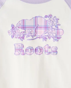 Roots Toddler Plaid Baseball T-Shirt*Kids Tops|T-Shirts & Graphic Tees