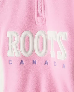 Roots Toddler Retro Microfleece Half Zip Stein*Kids Sweatshirts & Sweatpants|Activewear