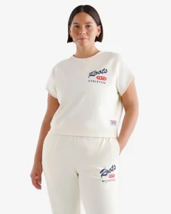 Roots Warm-Up Jersey Short Sleeve Crew*Women Sweatshirts & Sweatpants