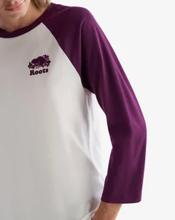 Roots Womens Organic Cooper Baseball T-shirt*Women T-Shirts & Graphic Tees