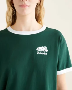 Roots Womens Organic Relaxed Cooper Ringer T-shirt*Women T-Shirts & Graphic Tees