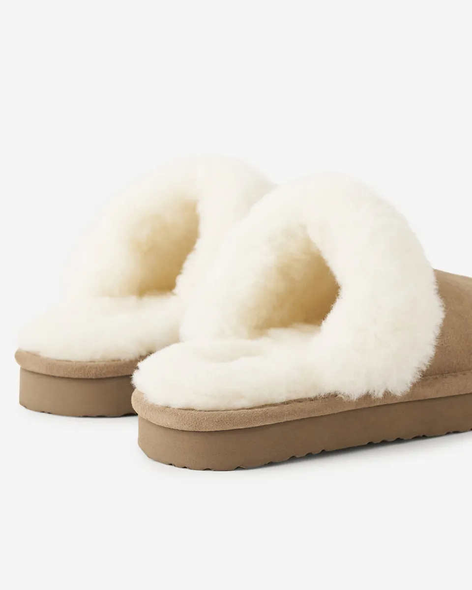 Roots Womens Shearling Platform Slipper*Women Shoes & Boots