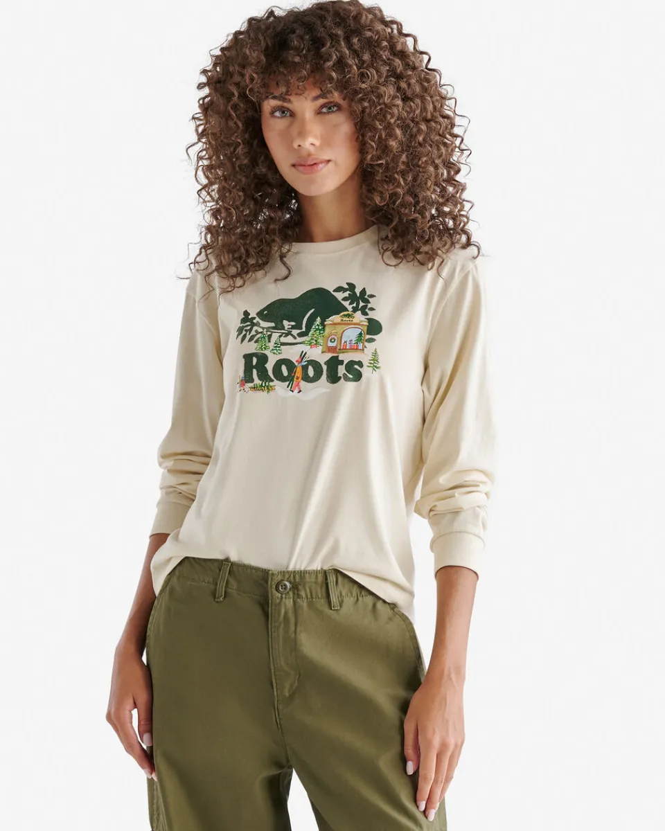 Roots Womens Winter Cooper Long Sleeve T-Shirt*Women T-Shirts & Graphic Tees