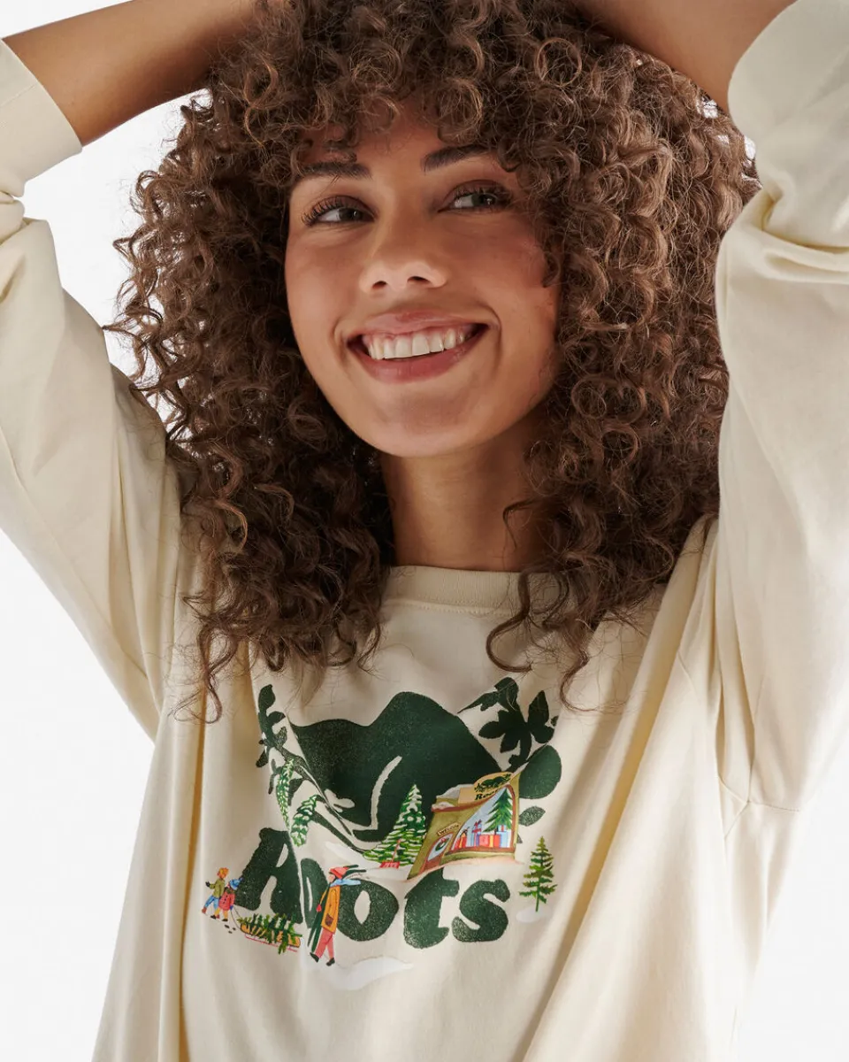 Roots Womens Winter Cooper Long Sleeve T-Shirt*Women T-Shirts & Graphic Tees